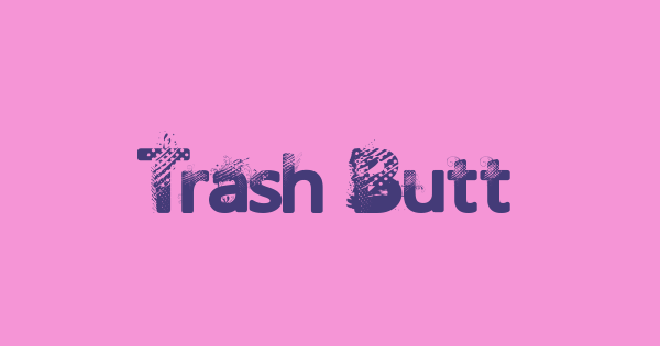 Trash Butterfly font thumb